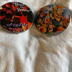 2 CD's round tins-Begin the Beguine Greatest ofSwing/The 40's Swingers & Singers
